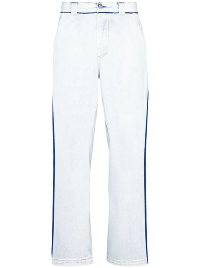 Maison Margiela Japanese Denim Straight-leg Jeans In White