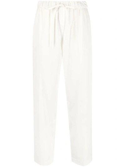 Shop Mm6 Maison Margiela Tailored Trousers In White