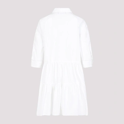 Shop Fabiana Filippi Cotton Mini Dress In White
