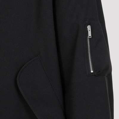 Shop Jil Sander Polyester Bomber Jacket In Black