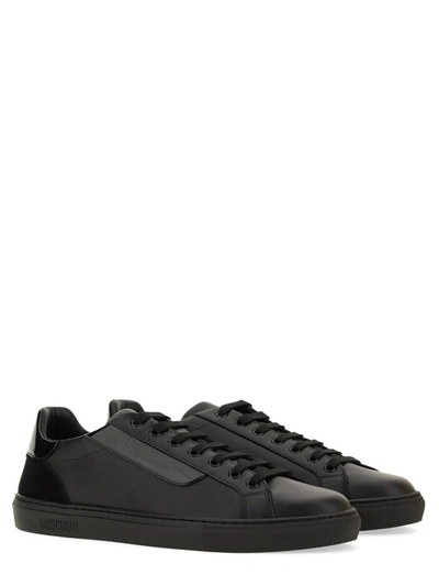 Shop Moschino Sneaker With Logo In Black