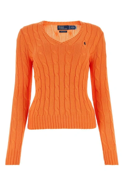 Shop Polo Ralph Lauren Knitwear In Orange