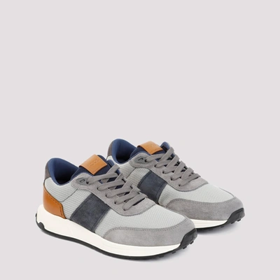 Shop Tod's Running Sneakers Shoes In Grey