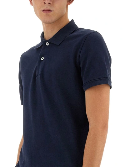 Shop Tom Ford Regular Fit Polo Shirt In Blue