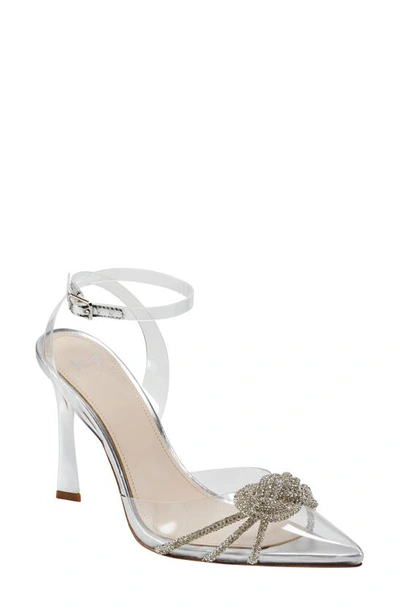 Shop Marc Fisher Ltd Samira Crystal Pointed Toe Pump In Clear