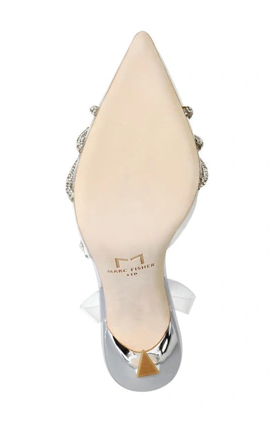 Shop Marc Fisher Ltd Samira Crystal Pointed Toe Pump In Clear