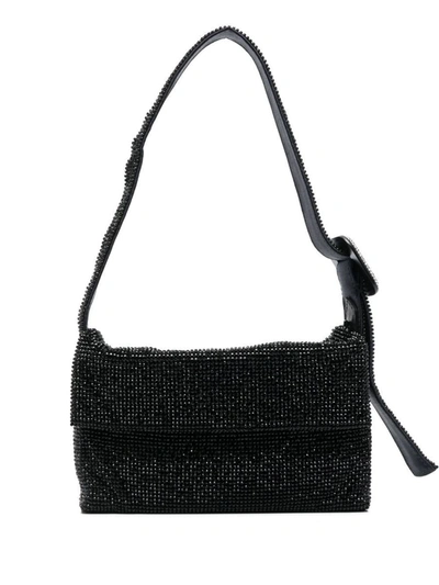 Shop Benedetta Bruzziches Vitty La Mignon Crystal-embellished Mini Bag In Black