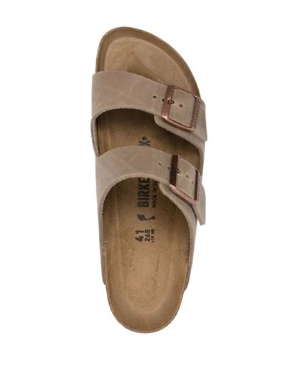 Shop Birkenstock Arizona Sandals In Beige