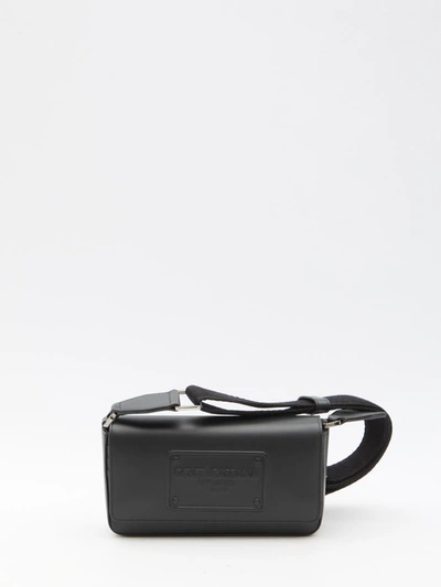 Shop Dolce & Gabbana Calfskin Mini Bag In Black