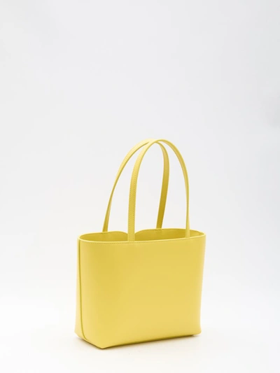 Shop Dolce & Gabbana Dg Logo Shopping Bag In Yellow