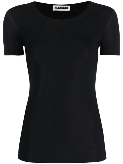 Shop Jil Sander Nylon T-shirt In Black