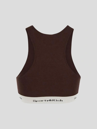 Shop Sporty And Rich Sporty & Rich Top In Brown