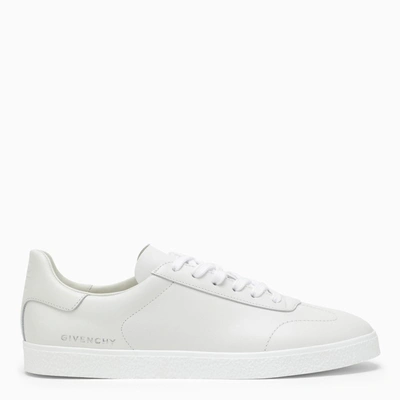 Shop Givenchy Town White Leather Trainer
