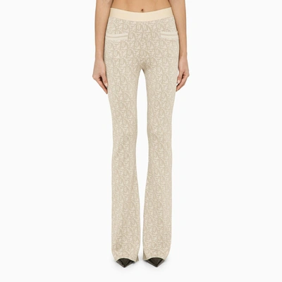 Shop Palm Angels | Viscose Trousers With Logo In White