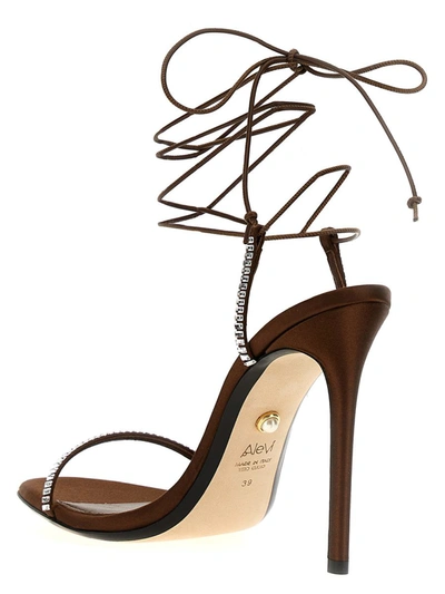 Shop Alevì 'kiky' Sandals In Brown