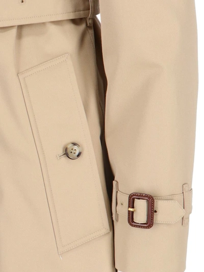 Shop Burberry Jackets In Beige