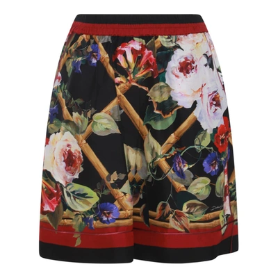 Shop Dolce & Gabbana Shorts In Roseto Con Greca