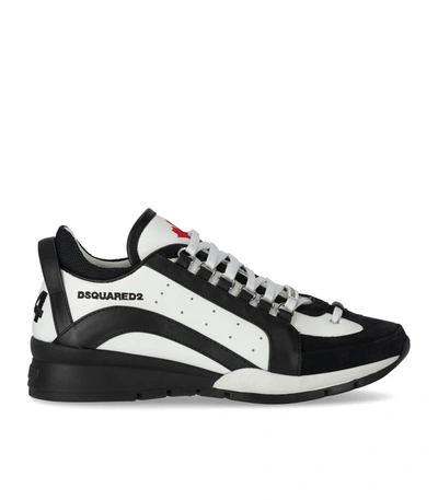 Shop Dsquared2 Legendary White Black Sneaker