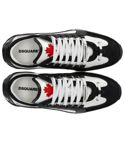 Shop Dsquared2 Legendary White Black Sneaker