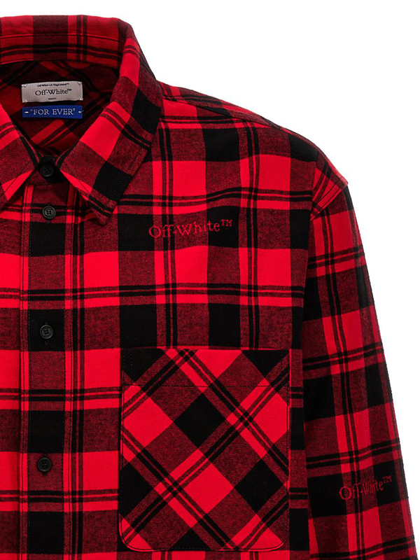 Off-White Red Check Shirt