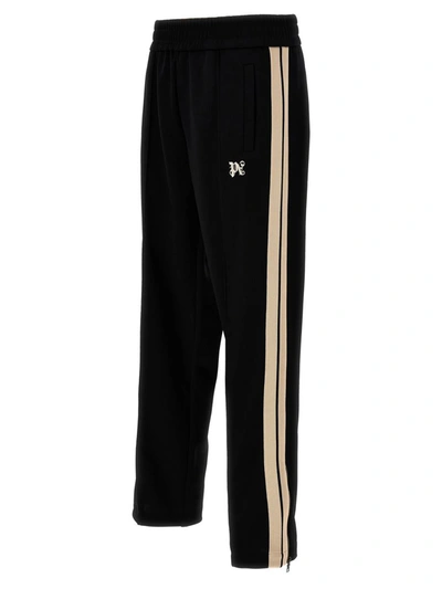 Shop Palm Angels 'track' Joggers In White/black