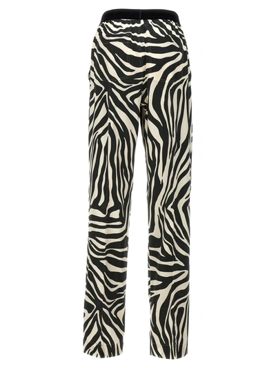 Shop Tom Ford Animalier Pants In White/black