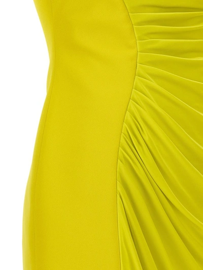 Shop Versace 'medusa '95' Dress In Yellow