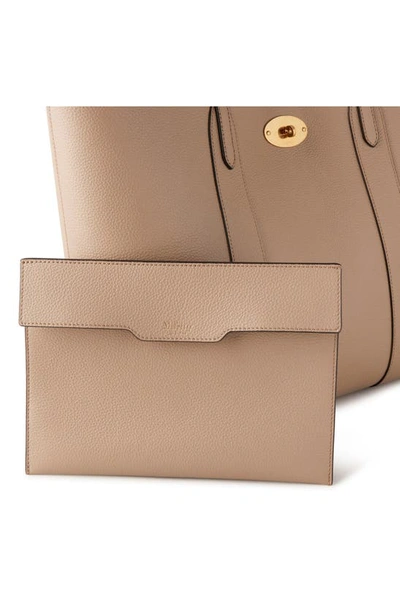 Shop Mulberry Small Zipped Bayswater Leather Satchel In Sable