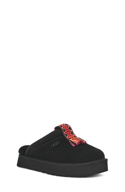 Shop Ugg Kids' Tazzle Water Resistant Genuine Shearling Slipper In Black