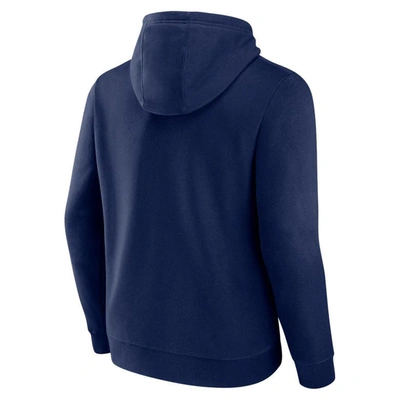 Shop Fanatics Branded  Navy St. Louis Blues Authentic Pro Pullover Hoodie