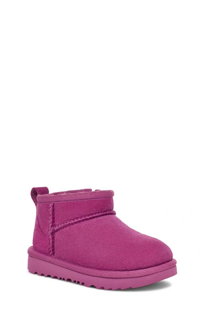 Shop Ugg Kids' Classic Ultra Mini Water Resistant Boot In Mangosteen