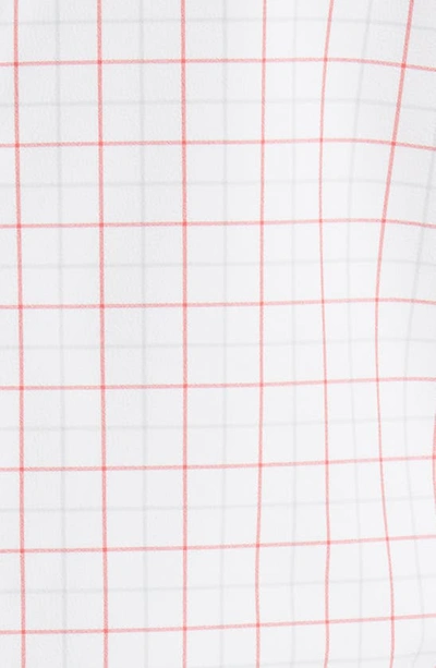 Mizzen + Main Leeward Trim Fit Plaid Performance Button-up Shirt In White Danbury Plaid