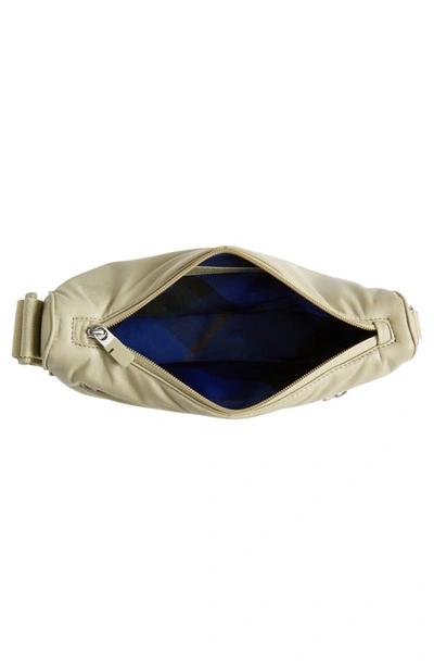 Shop Burberry Shield Leather Crossbody Bag In Hunter