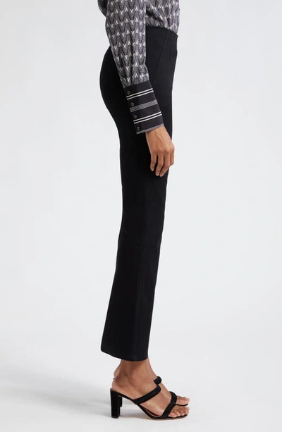 Veronica Beard Carson Off-duty High Waist Ankle Flare Jeans In Onyx