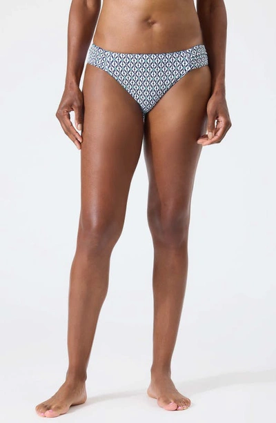 Shop Tommy Bahama Island Cays Ikat Reversible Hipster Bikini Bottoms In Beaming Blue Rev
