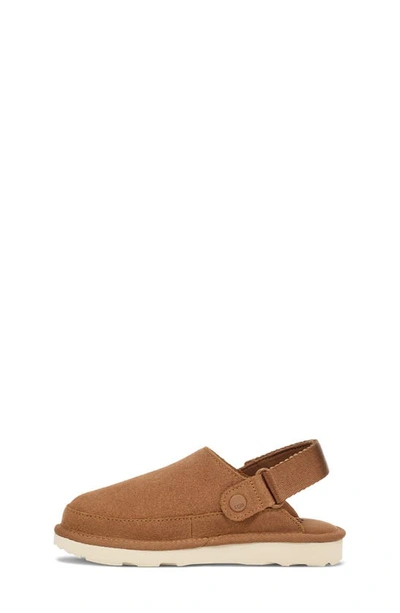 Ugg Kids Goldenstart Slingback Clog Flats In Chestnut