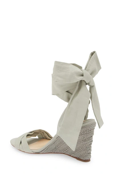 Shop Christian Louboutin Melides Du Désert Ankle Wrap Wedge Sandal In Version Goose