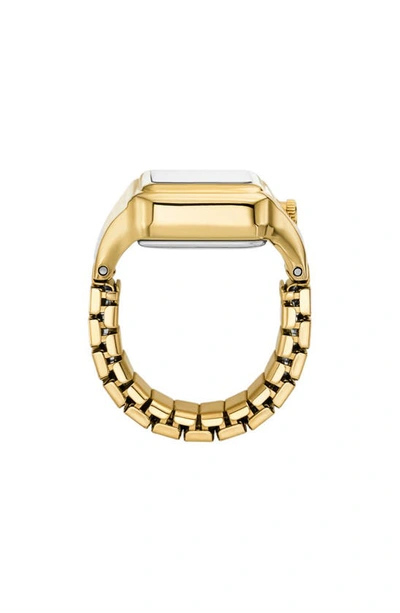 Shop Fossil Raquel Watch Ring, 14mm In Gold