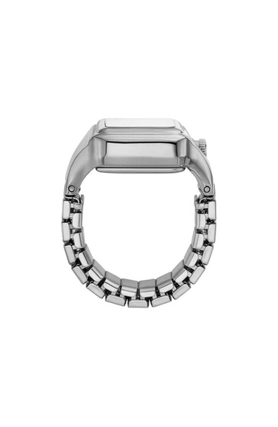 Shop Fossil Raquel Watch Ring, 14mm In Silver