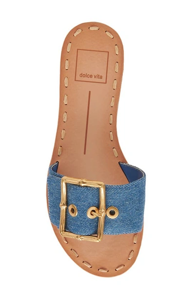 Shop Dolce Vita Dasa Slide Sandal In Blue Denim