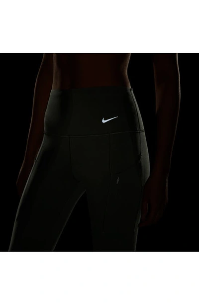 Shop Nike Dri-fit Adv Go Leggings In Cargo Khaki/black