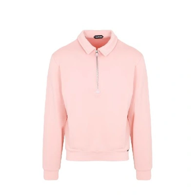 Shop Tom Ford Long Sleeves Polo In Pink