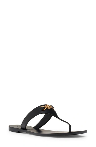 Shop Versace Medusa '95 Flip Flop In Black