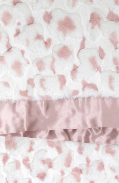 Shop Little Giraffe Luxe Dash Baby Blanket In Dusty Pink