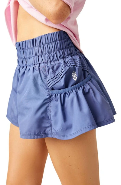 Shop Fp Movement Free People  Get Your Flirt On Shorts In Summer Blueberry