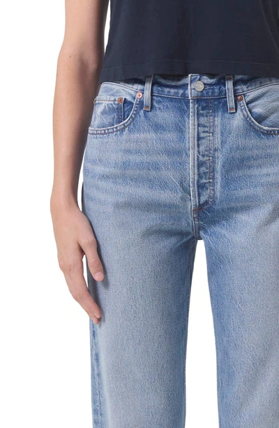 Agolde 90s Pinch Waist Straight-leg High-rise Organic Denim Jeans In Infinite