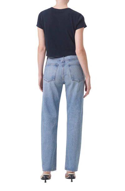 Agolde 90s Pinch Waist Straight-leg High-rise Organic Denim Jeans In Infinite