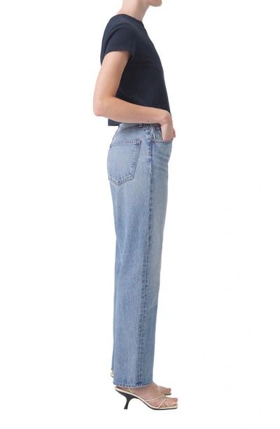 Agolde 90s Pinch Waist Straight-leg High-rise Organic Denim Jeans In Infinite