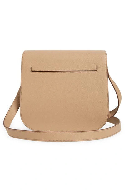 Shop Tom Ford Medium Tara Leather Crossbody Bag In Silk Taupe