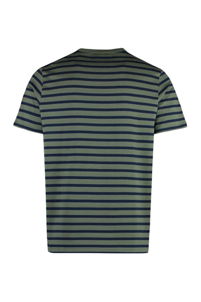 Shop Apc A.p.c. Emilien Cotton Crew-neck T-shirt In Green